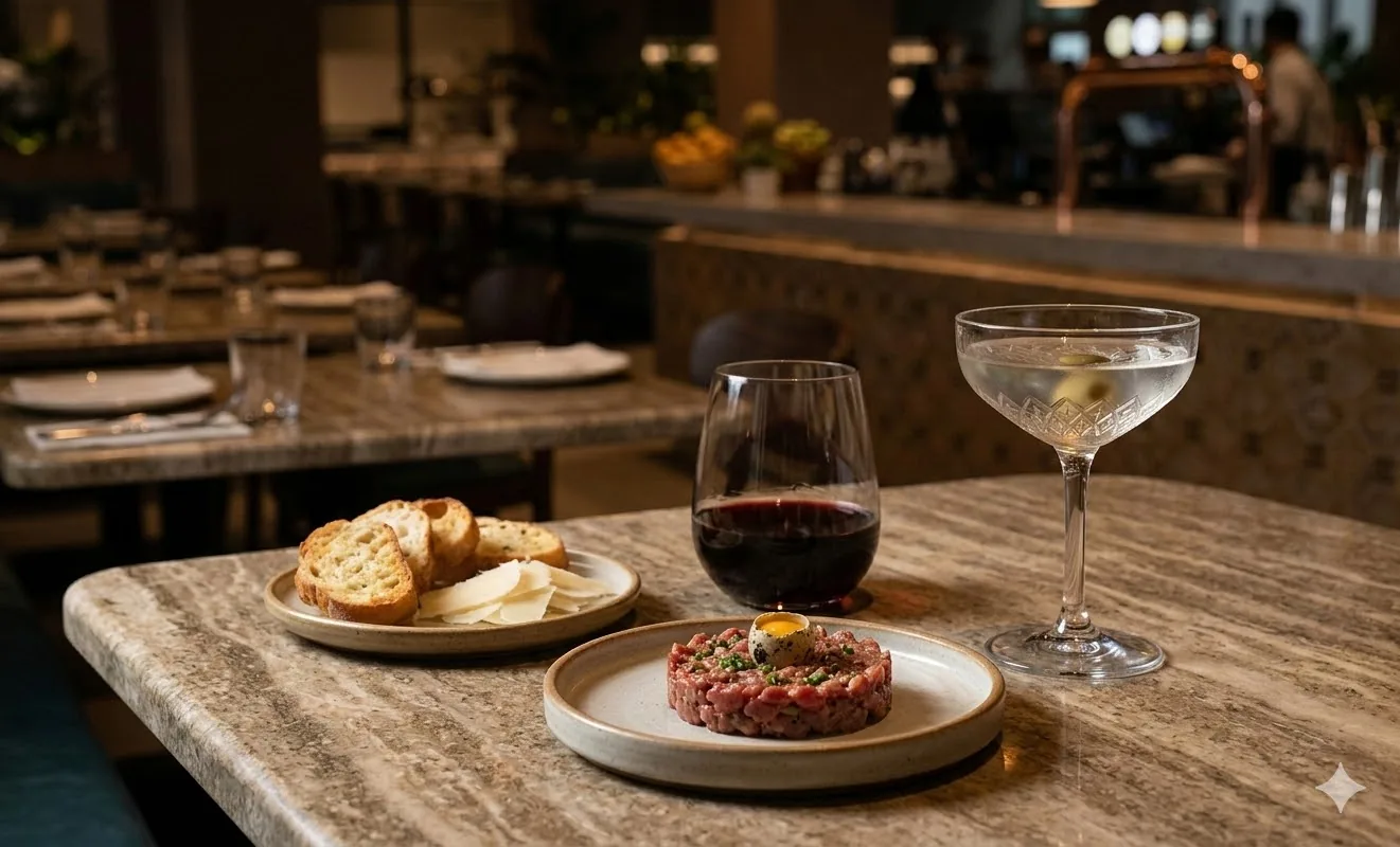 Menu méditerranéen du restaurant Cana au Caire